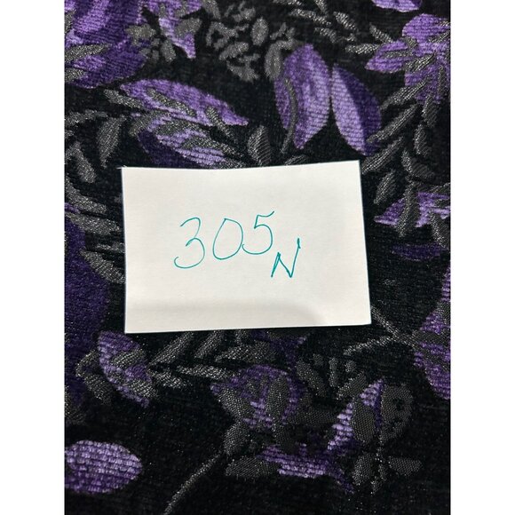 Reversible Black & Purple Floral Jacket Womens - Picture 9 of 9